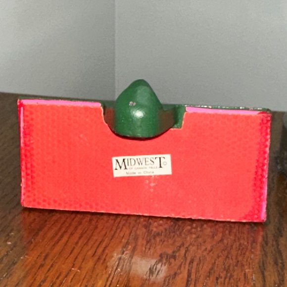 Vintage Christmas Stocking Holder Midwest of Cannon Falls ANGEL - Picture 12 of 13